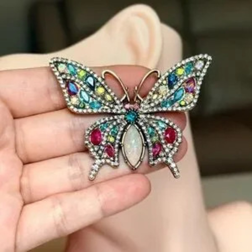 Multicolor Butterfly Brooch - Picture 3 of 9